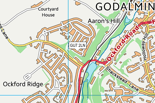 GU7 2LN map - OS VectorMap District (Ordnance Survey)