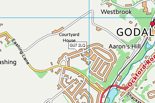 GU7 2LQ map - OS VectorMap District (Ordnance Survey)