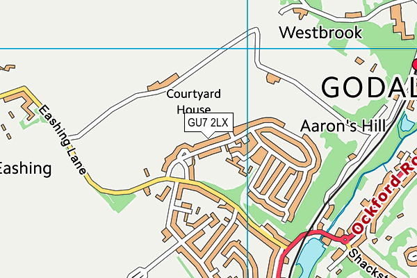 GU7 2LX map - OS VectorMap District (Ordnance Survey)