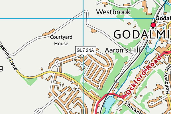 GU7 2NA map - OS VectorMap District (Ordnance Survey)