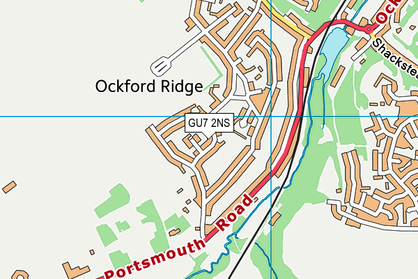 GU7 2NS map - OS VectorMap District (Ordnance Survey)