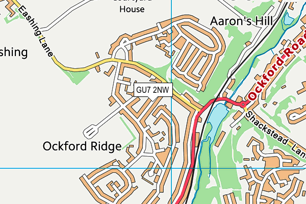 GU7 2NW map - OS VectorMap District (Ordnance Survey)