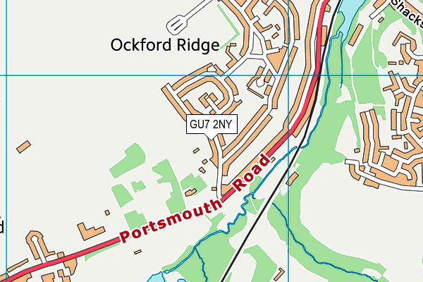 GU7 2NY map - OS VectorMap District (Ordnance Survey)