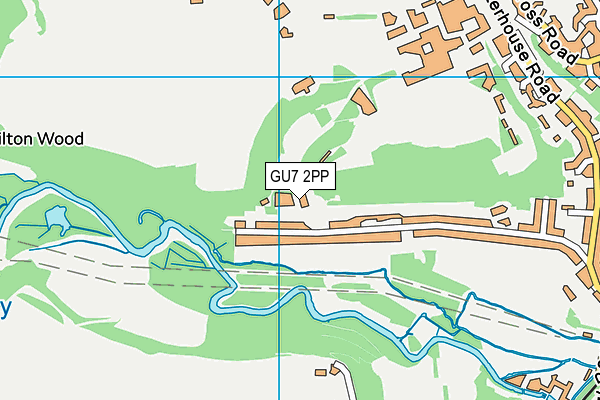 GU7 2PP map - OS VectorMap District (Ordnance Survey)