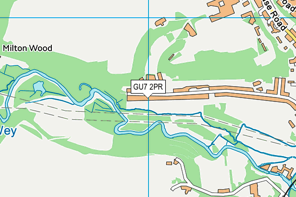 GU7 2PR map - OS VectorMap District (Ordnance Survey)