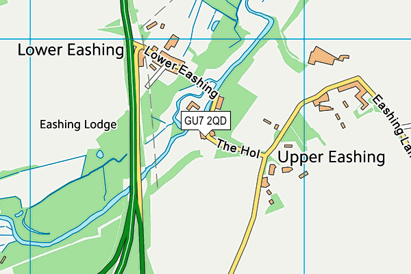 GU7 2QD map - OS VectorMap District (Ordnance Survey)