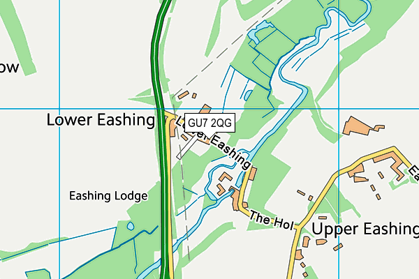 GU7 2QG map - OS VectorMap District (Ordnance Survey)