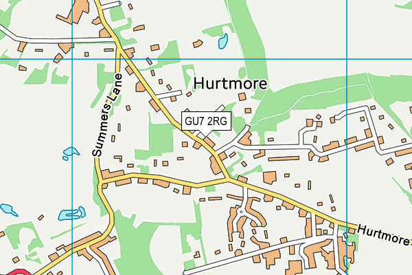 GU7 2RG map - OS VectorMap District (Ordnance Survey)