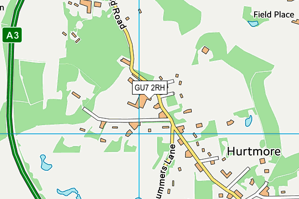 GU7 2RH map - OS VectorMap District (Ordnance Survey)
