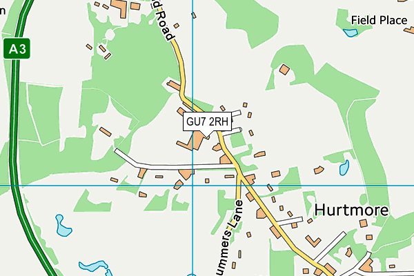 Map of PRIORS FIELD ENTERPRISES LIMITED at district scale