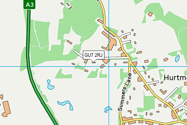 GU7 2RJ map - OS VectorMap District (Ordnance Survey)