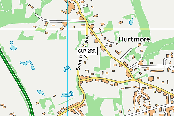 GU7 2RR map - OS VectorMap District (Ordnance Survey)