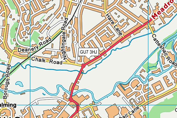 GU7 3HJ map - OS VectorMap District (Ordnance Survey)