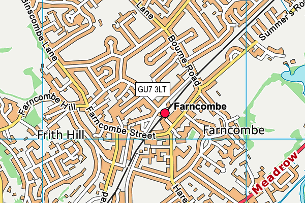 Farncombe Church of England Infant School map (GU7 3LT) - OS VectorMap District (Ordnance Survey)