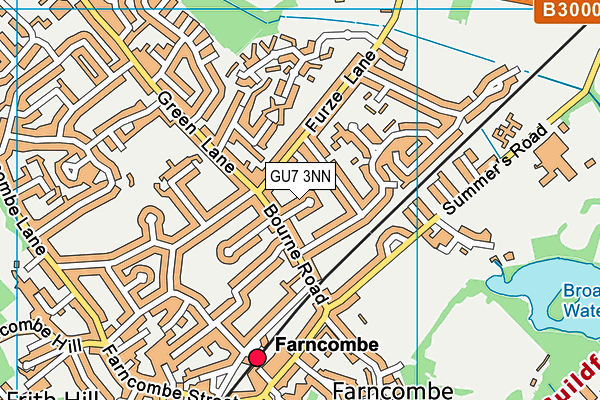 GU7 3NN map - OS VectorMap District (Ordnance Survey)