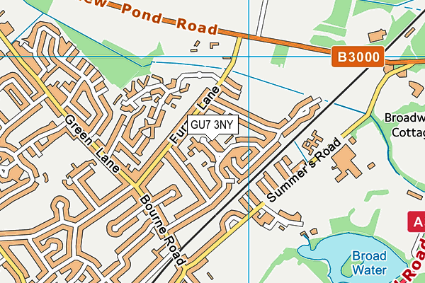 GU7 3NY map - OS VectorMap District (Ordnance Survey)