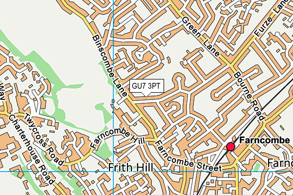 GU7 3PT map - OS VectorMap District (Ordnance Survey)