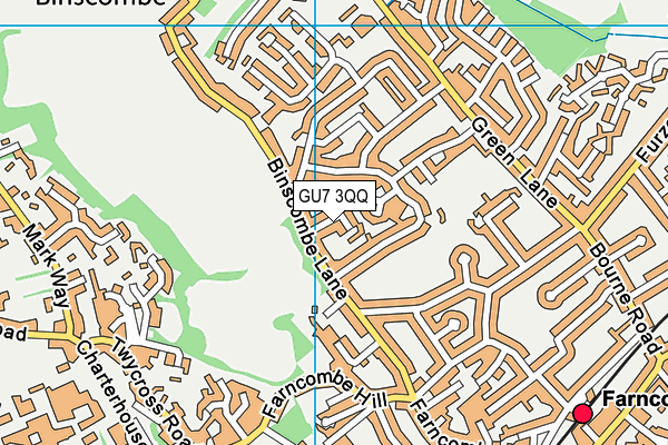 GU7 3QQ map - OS VectorMap District (Ordnance Survey)