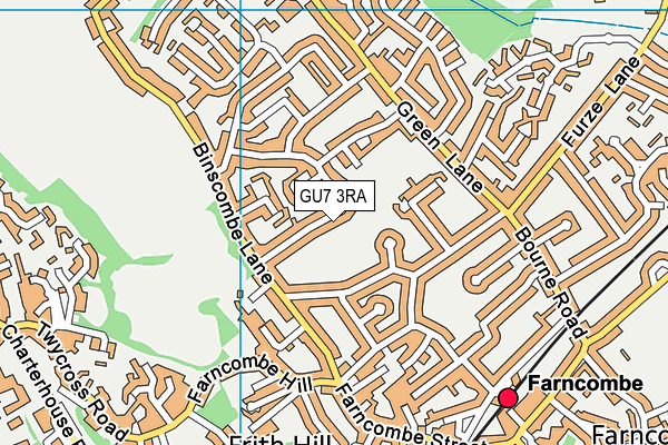 GU7 3RA map - OS VectorMap District (Ordnance Survey)