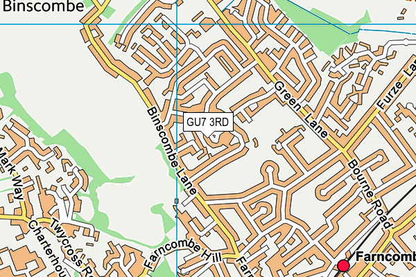 GU7 3RD map - OS VectorMap District (Ordnance Survey)