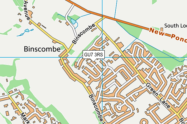 GU7 3RS map - OS VectorMap District (Ordnance Survey)