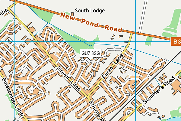 GU7 3SG map - OS VectorMap District (Ordnance Survey)