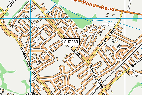 GU7 3SR map - OS VectorMap District (Ordnance Survey)