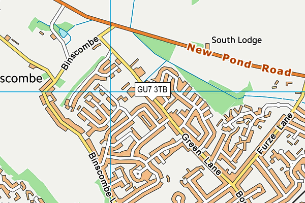 Loseley Fields Primary School map (GU7 3TB) - OS VectorMap District (Ordnance Survey)