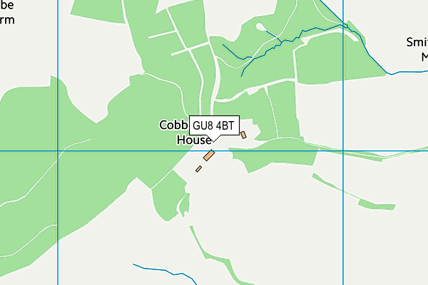 GU8 4BT map - OS VectorMap District (Ordnance Survey)