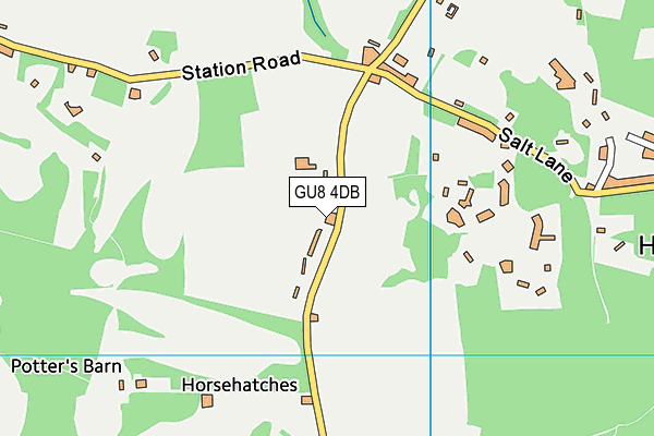 GU8 4DB map - OS VectorMap District (Ordnance Survey)