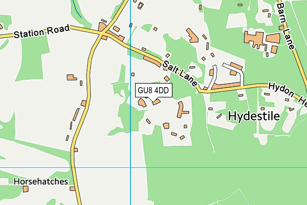 GU8 4DD map - OS VectorMap District (Ordnance Survey)