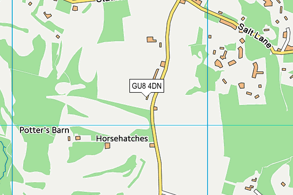 GU8 4DN map - OS VectorMap District (Ordnance Survey)