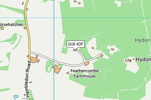 GU8 4DP map - OS VectorMap District (Ordnance Survey)