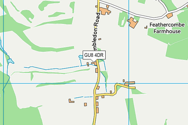 GU8 4DR map - OS VectorMap District (Ordnance Survey)