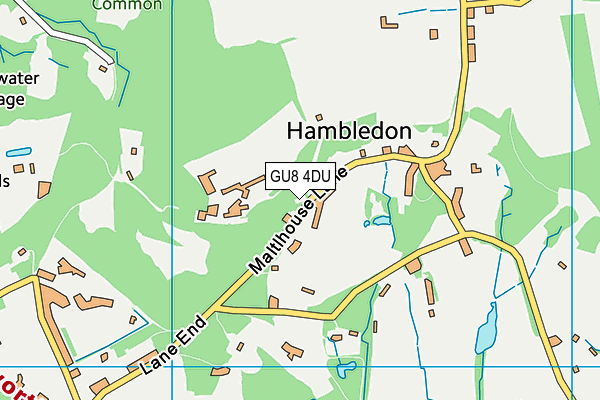 GU8 4DU map - OS VectorMap District (Ordnance Survey)