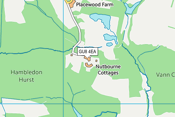 GU8 4EA map - OS VectorMap District (Ordnance Survey)