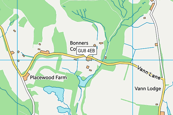 GU8 4EB map - OS VectorMap District (Ordnance Survey)