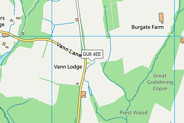 GU8 4EE map - OS VectorMap District (Ordnance Survey)