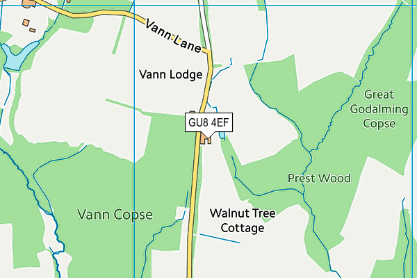 GU8 4EF map - OS VectorMap District (Ordnance Survey)