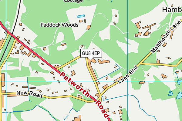 GU8 4EP map - OS VectorMap District (Ordnance Survey)