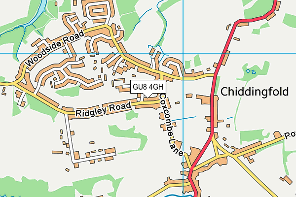 GU8 4GH map - OS VectorMap District (Ordnance Survey)