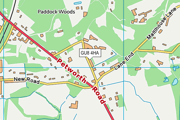 GU8 4HA map - OS VectorMap District (Ordnance Survey)