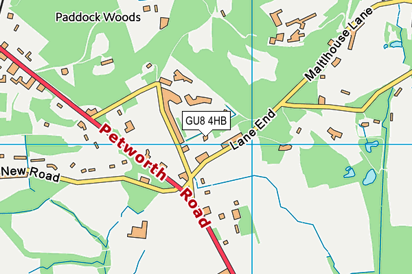 GU8 4HB map - OS VectorMap District (Ordnance Survey)