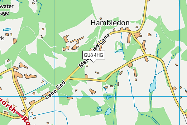 GU8 4HG map - OS VectorMap District (Ordnance Survey)