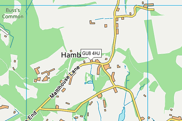 GU8 4HJ map - OS VectorMap District (Ordnance Survey)