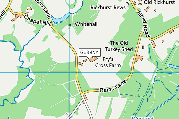 GU8 4NY map - OS VectorMap District (Ordnance Survey)