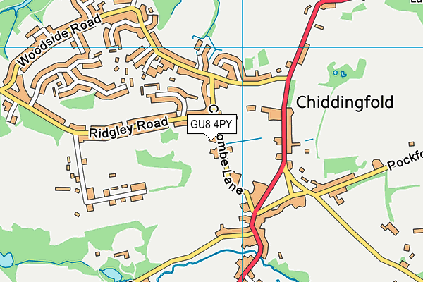 Map of THE OAKS CHIDDINGFOLD MANAGEMENT CO LTD at district scale
