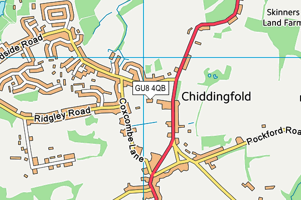 GU8 4QB map - OS VectorMap District (Ordnance Survey)