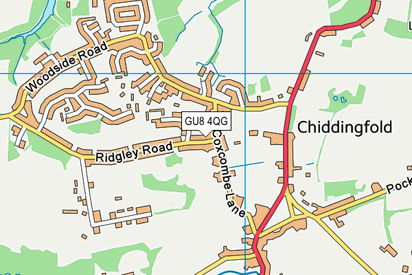 GU8 4QG map - OS VectorMap District (Ordnance Survey)