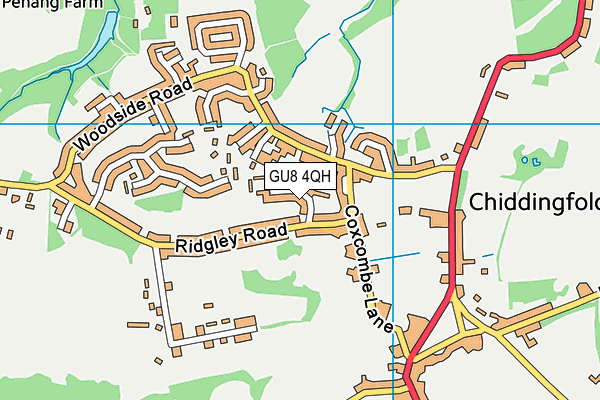 GU8 4QH map - OS VectorMap District (Ordnance Survey)